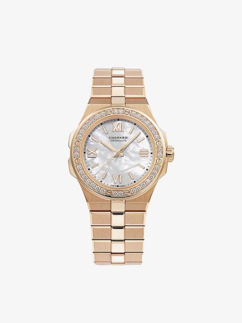 295370-5002 Alpine Eagle automatic 18ct rose-gold and diamond watch