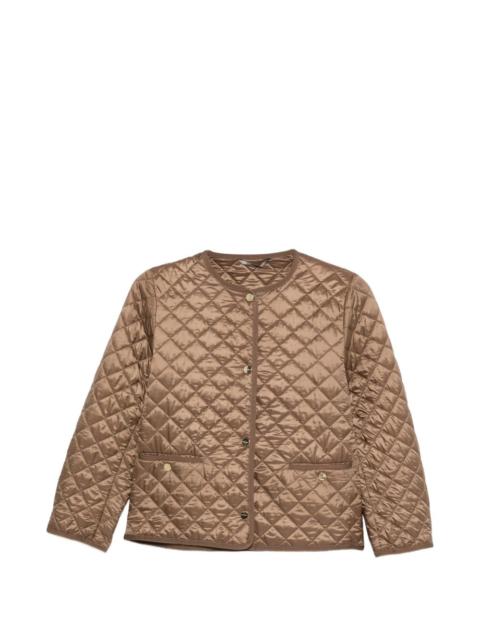 Max Mara quilted button coat