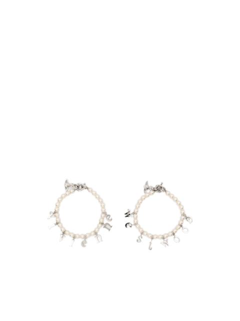 Vivienne Westwood pearl charm bracelet (set of two)