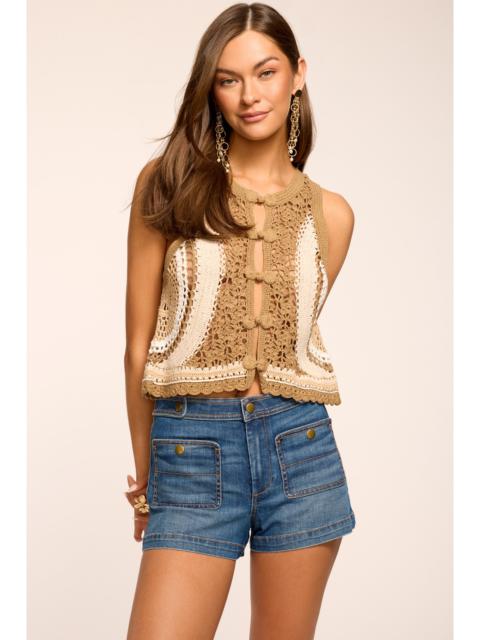 RAMY BROOK Adriana Crochet Colorblock Tank Top