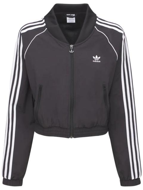 adidas Originals LOGO CROPPED NYLON TRACK JACKET