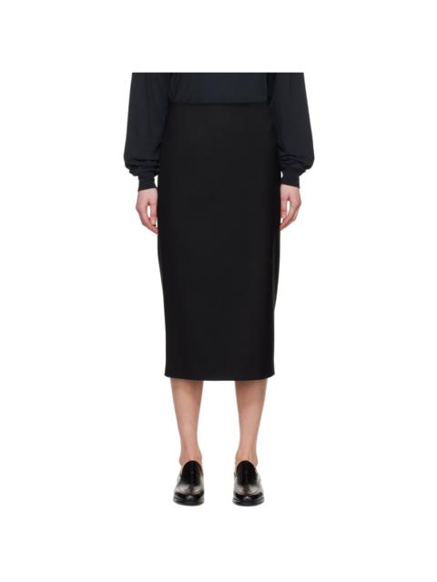 The Row Black Bartellette Midi Skirt