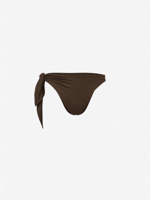 MAGDA BUTRYM Tie-side bikini bottom in brown