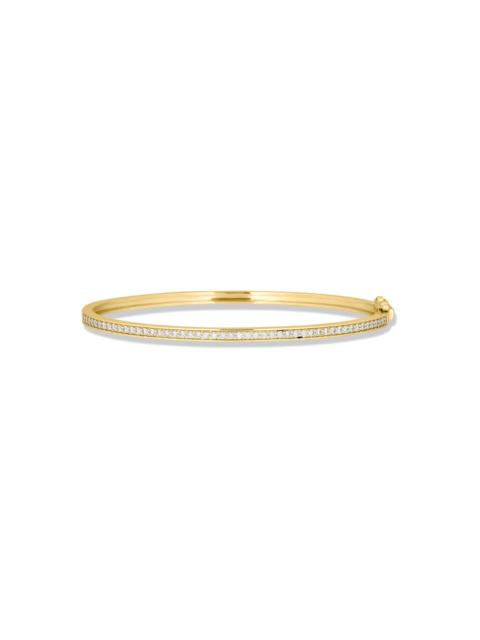 STONE AND STRAND Essential Diamond Gold Bangle