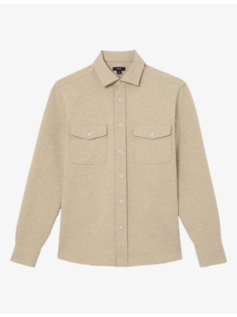 REISS McShane Patch-Pocket Wool-Blend Shirt