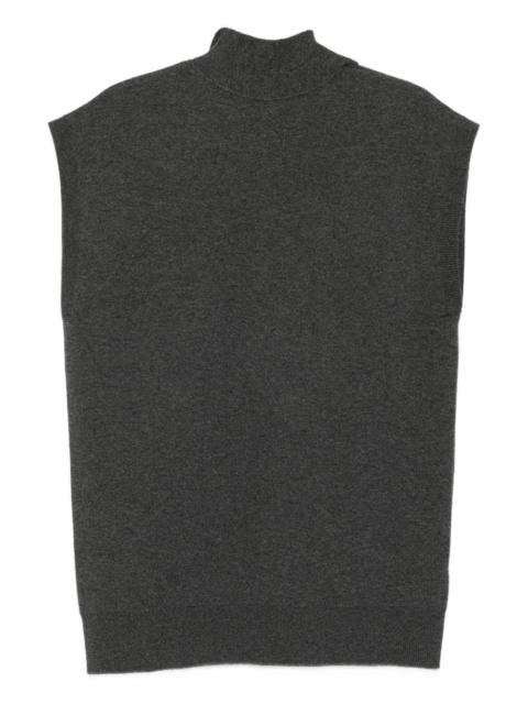 Carven high-neck sleeveless vest