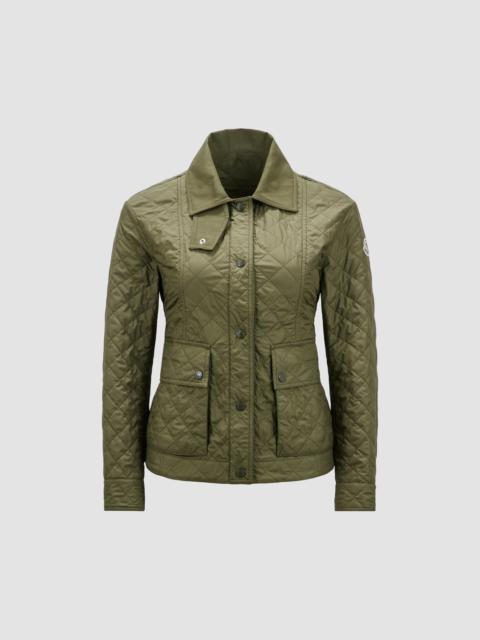 Moncler Olive green nylon Lombi down jacket