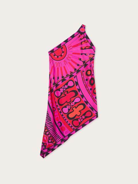 PUCCI SOLEIL PRINT ONE-SHOULDER DRESS