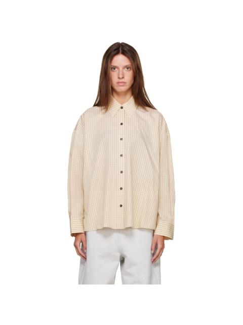 CORDERA Yellow Checked Oversized Shirt