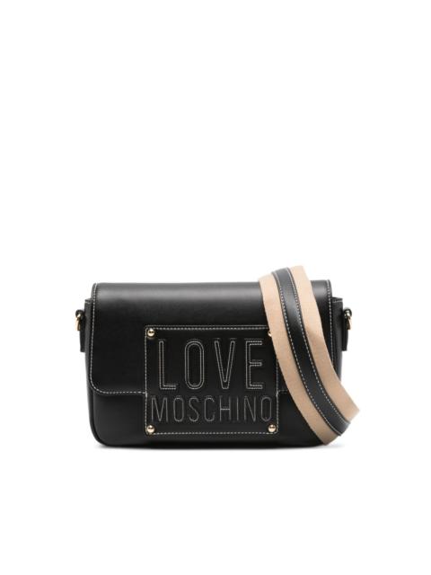 Moschino logo-appliqué crossbody bag