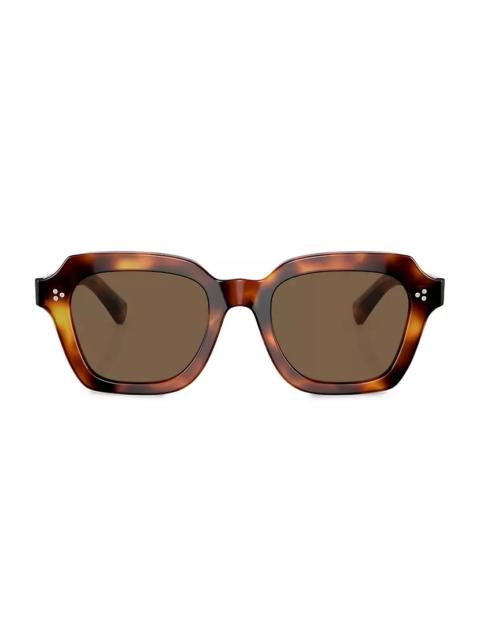 Oliver Peoples Kienna 광장 프레임 tortoiseshell 아세테이트 선글라스