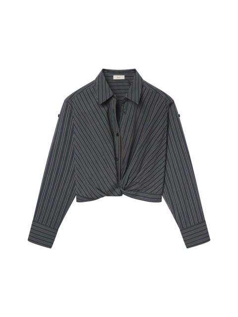 A.L.C. Leo Cropped Cotton Shirt