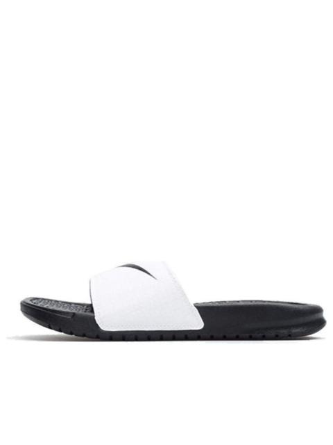 Nike (WMNS) Nike KLAPKI Benassi Swoosh 'Black White' 312432-102