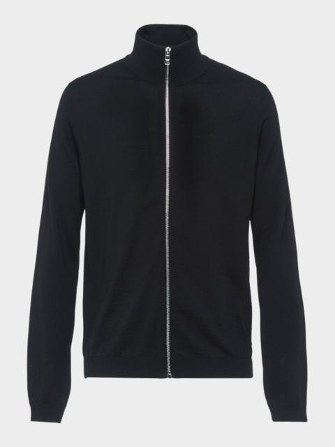 Prada Men's Wool Zip-Front Cardigan