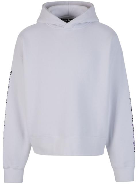 Palm Angels slogan-print cotton hoodie