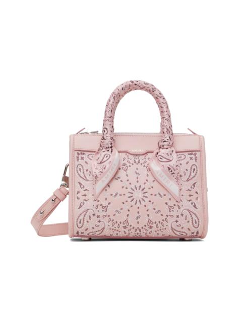 AMIRI Pink Bandana Micro Triangle Bag