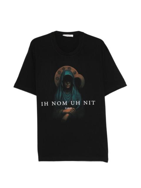 ih nom uh nit Holy Mary-print T-shirt