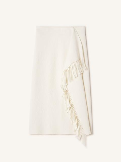 Lanvin FRINGED SKIRT IN COTTON KNIT