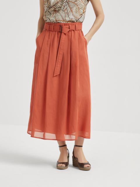 【関税＆送料込み】Brunello Cucinelli Belt Skirt Brunello Cucinelli Belted Skirt | Neutrals | FARFETCH PH