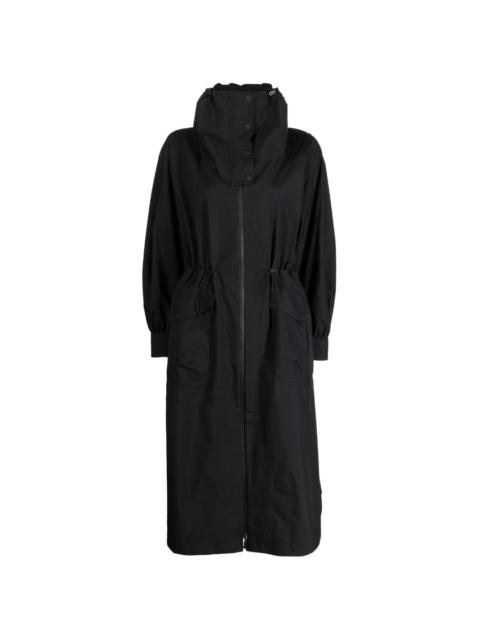 two-pocket hooded parka coat