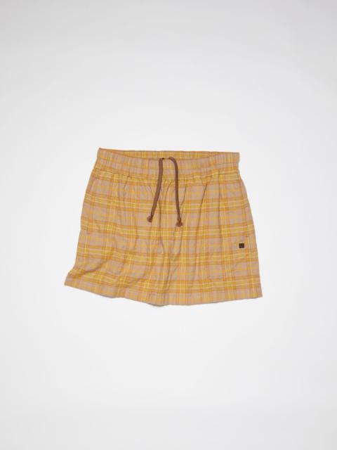 Acne Studios Check skirt - Brown/orange