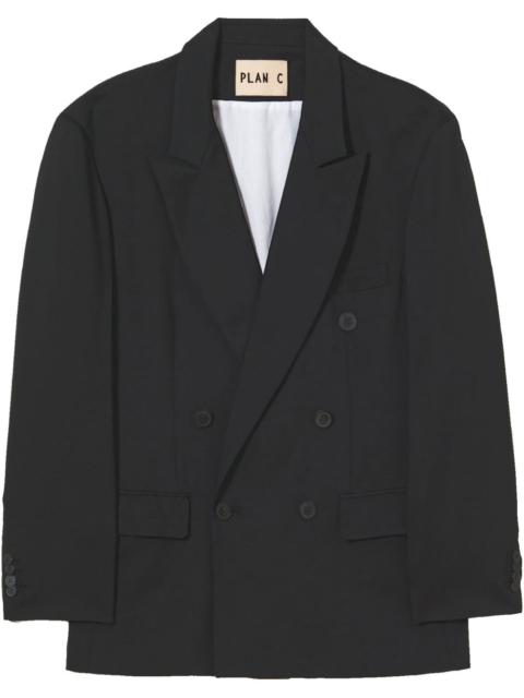 Plan C double-breasted blazer