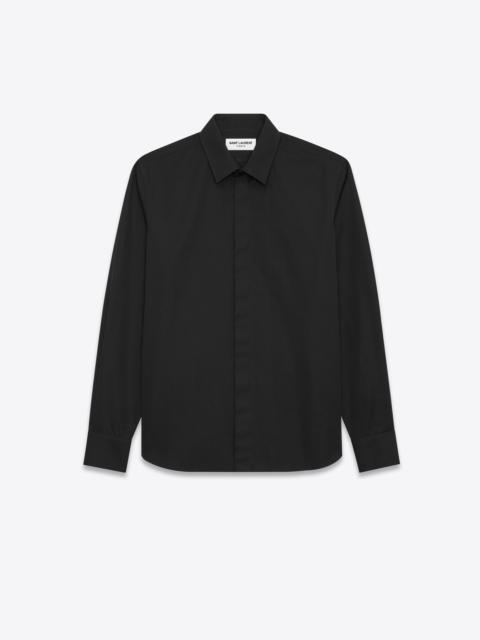 SAINT LAURENT slim-fit shirt in cotton poplin