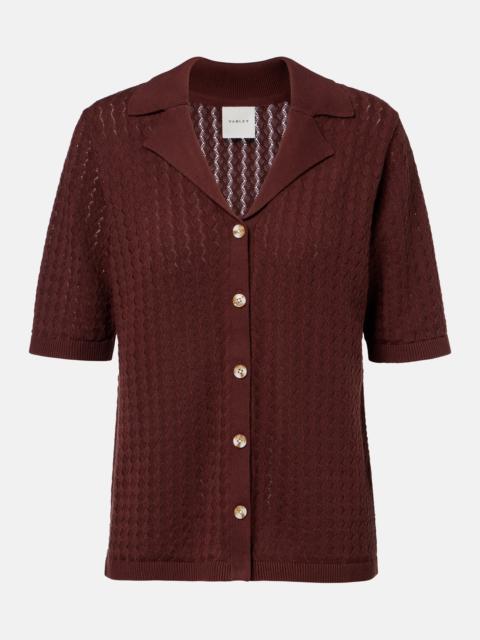 VARLEY Madelene pointelle cotton shirt