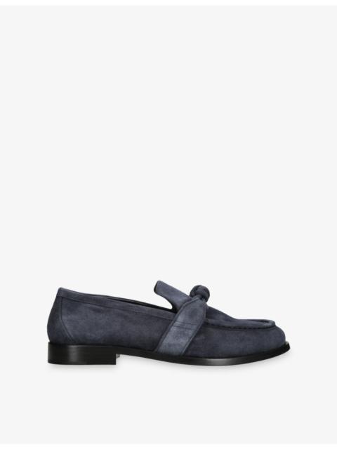 Bottega Veneta Astaire Knot Suede Loafers