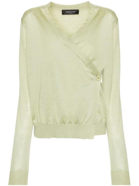 FABIANA FILIPPI wrap-design knitted top