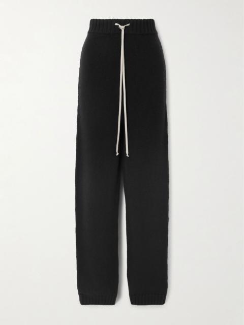 Rick Owens Cashmere track pants Black