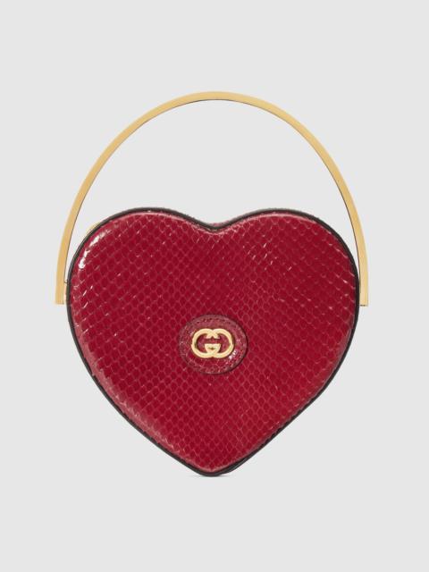 GUCCI Broadway mini python top handle bag