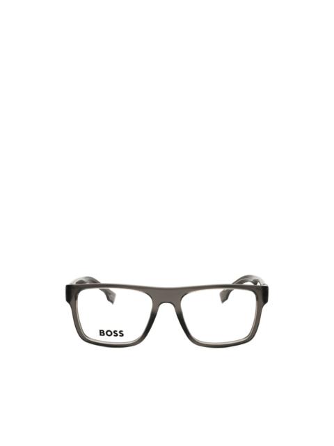 BOSS rectangle-frame glasses