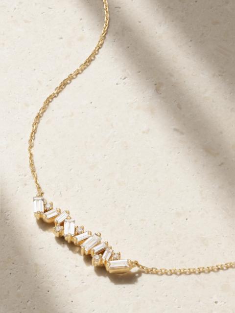 SUZANNE KALAN 18-karat Gold Diamond Necklace