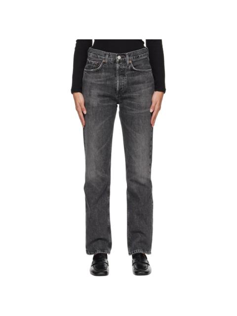 AGOLDE Black Lana Jeans