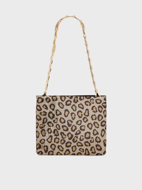 rabanne LEOPARD PRINT PIXEL BAG