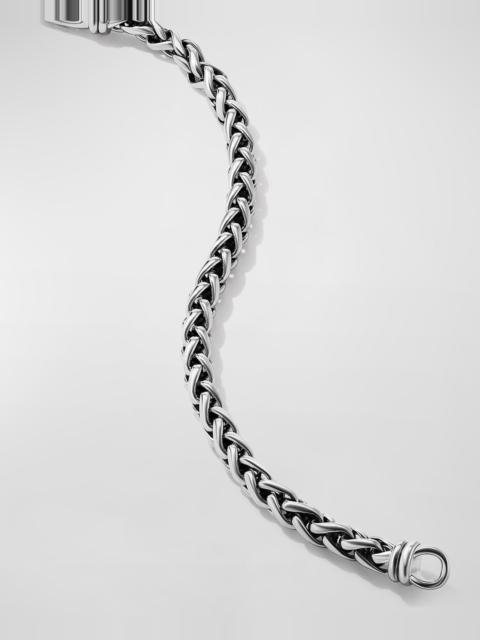 DAVID YURMAN Men's Sterling Silver Wheat Chain Bracelet, 6mm