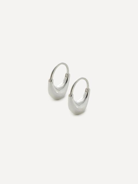 Otiumberg Sterling Silver Roscida Drop Hoop Earrings