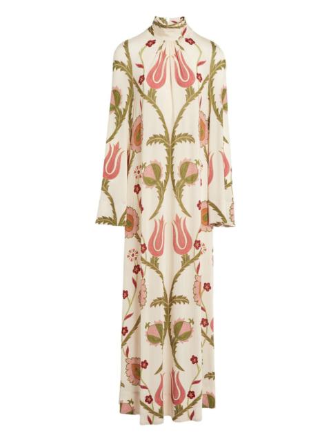 GIAMBATTISTA VALLI floral high-neck maxi dress