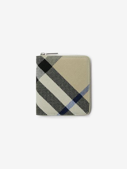 Medium Check Zip Wallet