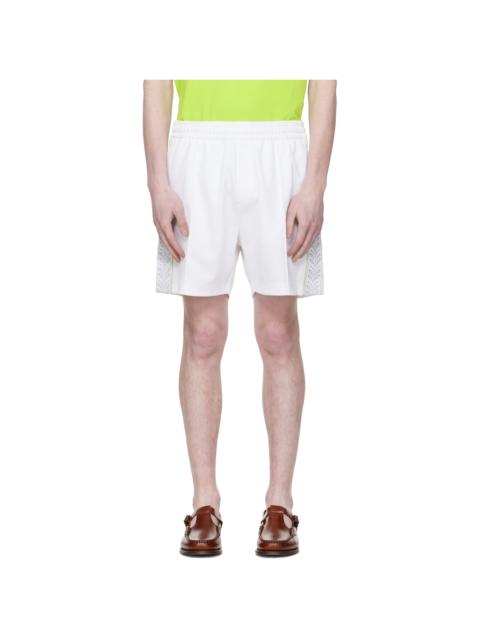 CASABLANCA White Laurel Tricot Track Shorts