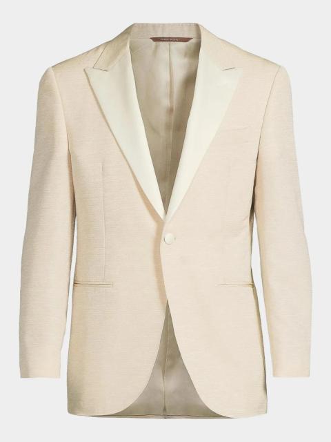 Canali Textured Wool-Silk Dinner Jacket