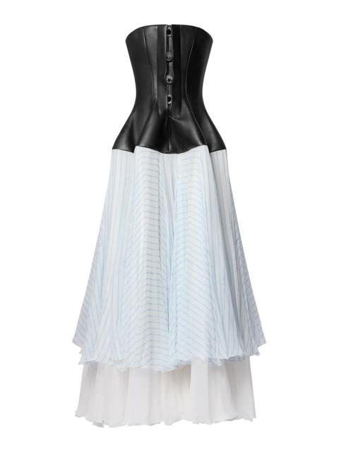 Louis Vuitton Corset Top Tiered Dress