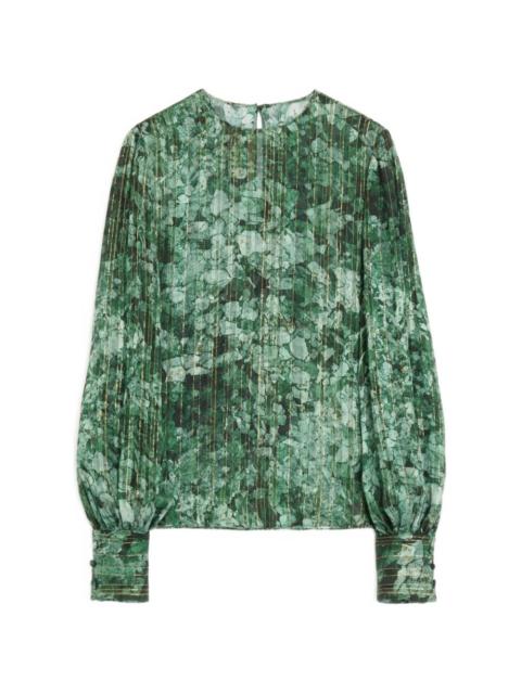Valentino top in Pekin Lurex Urbs Mosaïque