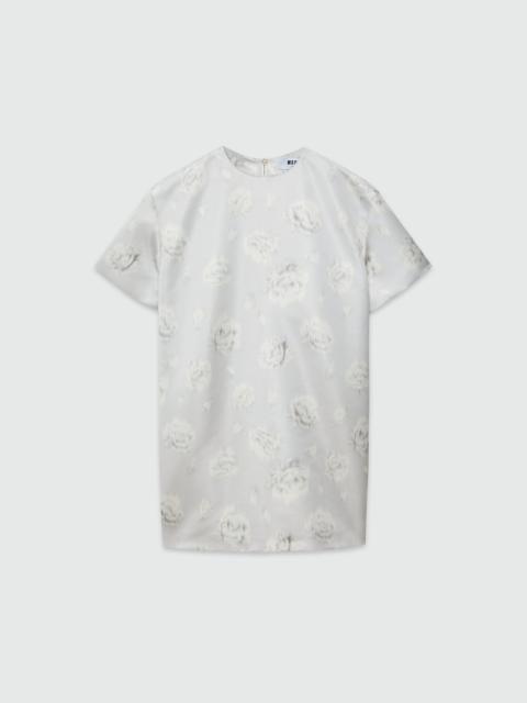 MSGM Duchesse short dress with rose print