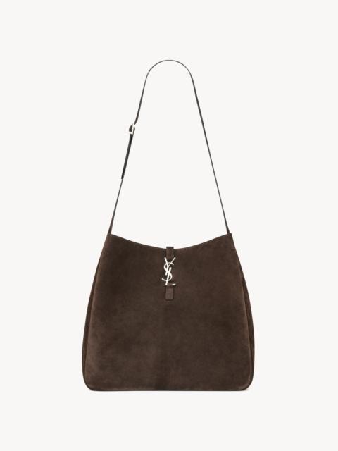 SAINT LAURENT LE 5 À 7 MAXI HOBO IN SUEDE