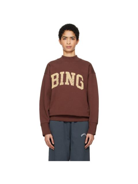 ANINE BING Burgundy Bradie 'Bing' Sweatshirt