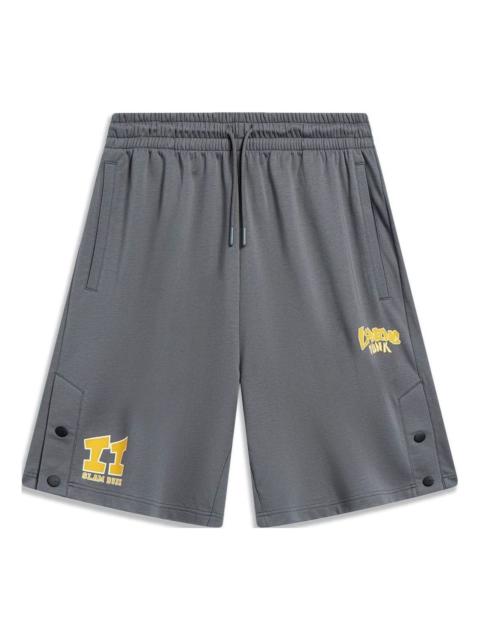 Li-Ning Li-Ning Hoops Slam Dunk Graphic Shorts 'Smoke Grey' AKST603-4