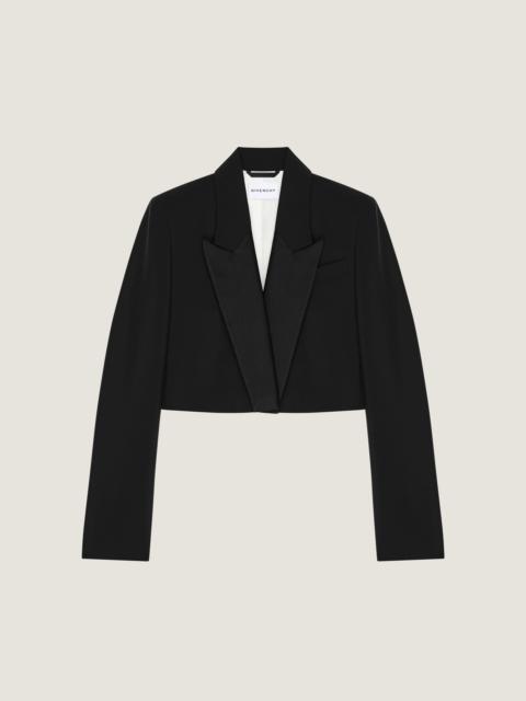 Givenchy CROPPED JACKET IN WOOL AND MOHAIR