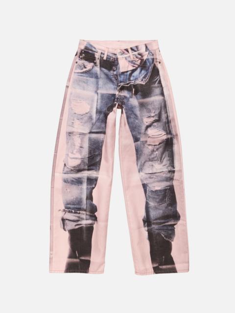 Acne Studios Trompe-l'œil jeans - 1981 - Pink/blue